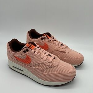 New Men’s Nike Air Max 1 PRM Corduroy Coral Stardust FB8915-600 NWOB